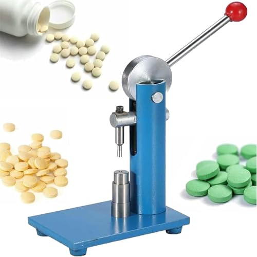 Prensa manual de acero inoxidable para hacer píldoras, duradera y fácil de usar para medicina casera y rebanadas de azúcar