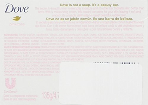 Image of Dove Pink Beauty Cream Bar 4.75 Oz / 135 Gr (Pack Of 4)