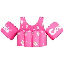 Gogokids Swim Vest for Kids, Toddler Floaties Fit 20-50 lbs Girls & Boys, Swimming Aid with Water Wings and Shoulder Strap for 2-6 Years, Pool/Beach