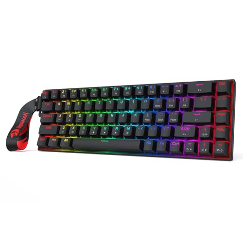 Redragon K631 HE ���s�b�h�g���K�[ RGB �Q�[�~���O�L�[�{�[�h 68�L�[�L�����J�j�J���L�[�{�[�h �������쓮 �z�[������ 8K�|�[�����O���C�X�C�b�` �쓮�_�����\ �X�g���b�v�o�[�W����
