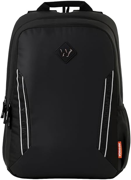 Dark Edition Premium Laptop Backpack for Men & Women | Fits 15.6 inch Laptop | Padded Shoulder Straps, Multi Compartments, Anti-Theft Zippers | Business Travel Bag |Black