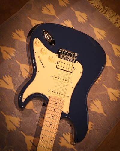 Image of Magna ST20M Electric Guitar, Maple Neck & Fretboard | HSS Pickup Setup | 22 Frets | Chrome Hardware | Gig Bag Included (COSMIC BLUE)