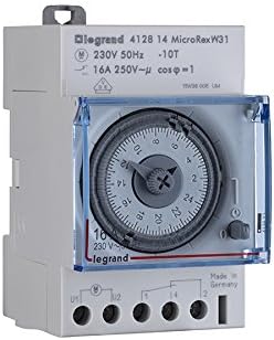 Legrand MicroRex W31 Mechanical Clock Timer side view with terminals
