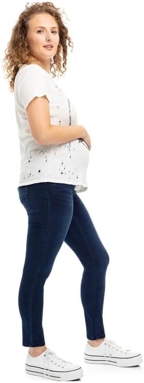 1822 Denim Ultimate Comfort Maternity Ankle Skinny Jeans with Bellyband in Marco 31