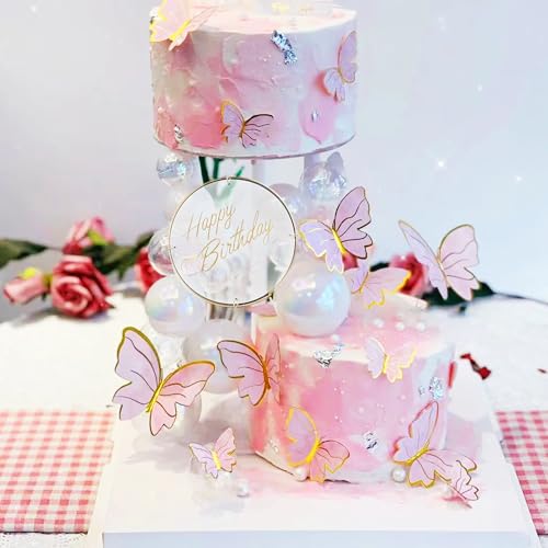 GZGXKJ Palline per Decorare Torte 24 Pezzi Topper