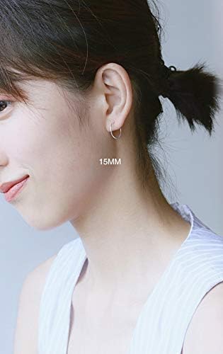 Small Thin Huggie Hoop Earrings for Women - 14k Gold Filled or Sterling Silver Tiny Hoops, Lightweigh Hypoallergenic Gold Hoop Earrings - Image 5