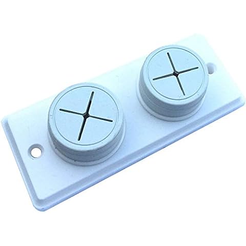 Dzina Push and Grip Rubber Tea Towel Holder, Double, Screw Fix, Pack of 1 Cover