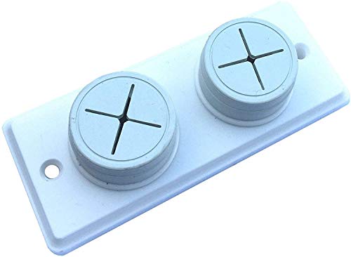 Dzina Push and Grip Rubber Tea Towel Holder, Double, Screw Fix, Pack of 1