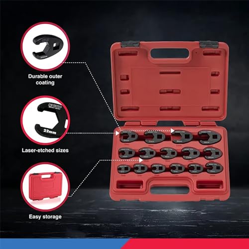 image for Neiko 03324A Crowfoot Wrench Set 1/2
