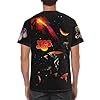 Man's YES-Rock Band T-Shirts Casual Summer Tees Crewneck Short Sleeve Shirts with Multi-Side Prints Multicoloured 3XL #2