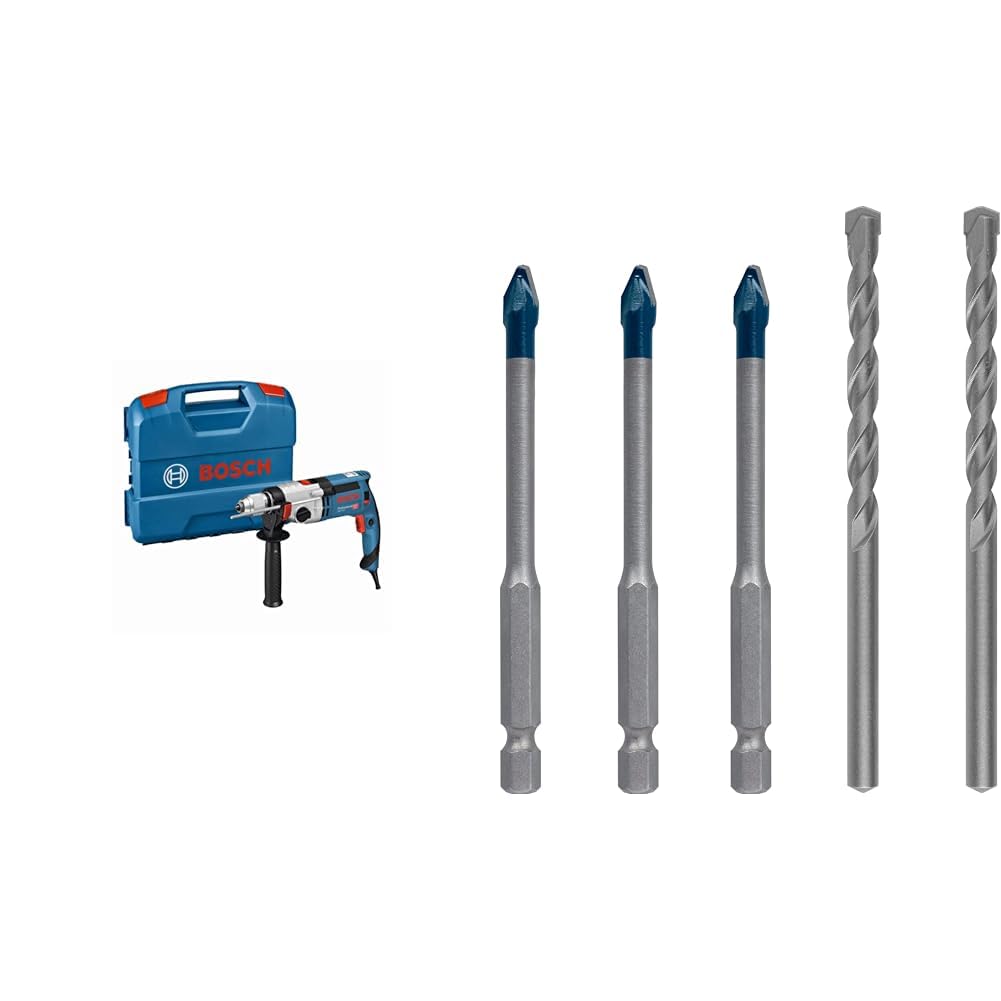 Perceuse à percussion Bosch GSB 24-2 dans son L-Case pour rénover la salle de bain et le carrelage