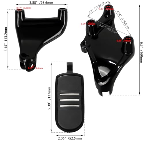 Image of Passenger Footpegs pegs for Harley Sportster XL 2014-2022,for XL1200,XL883,Seventy-Two,Iron 1200 883,Forty-Eight,for Streamliner Style