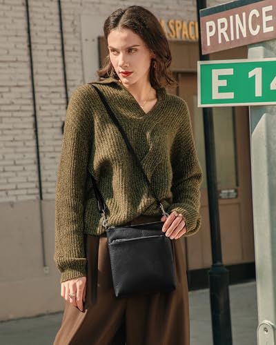 befen Genuine Leather Crossbody Purse