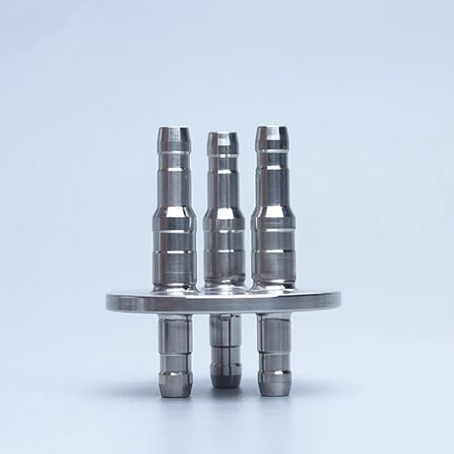 1pc GL45 Stainless Steel Feedstock Adaptor Cap for Fermentation Tanks - Customizable Two,Three and Four-Way Adapters(S 3-Way)