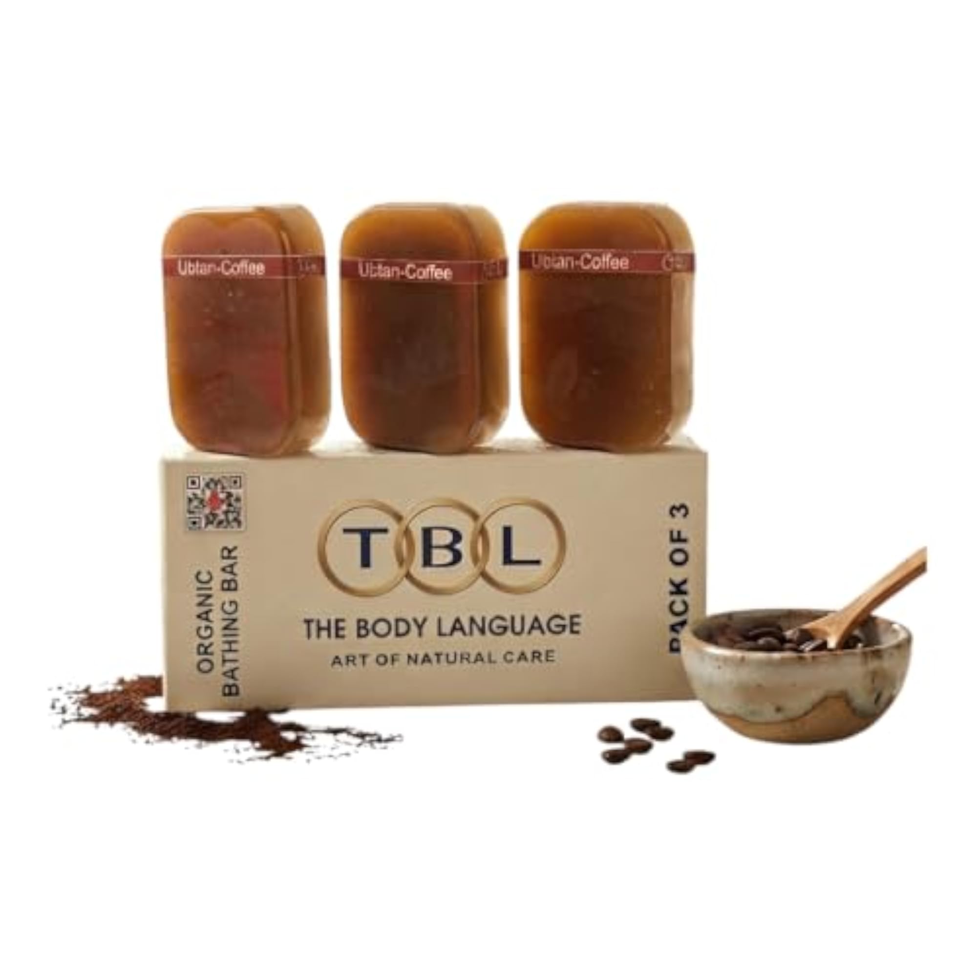 Ubtan Coffee Face Care Set of 3, Herbal Skincare Combo