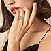Bestyle Sterling Silver Butterfly Ring, Butterflies December-Blue Topaz Birthstone Rings Adjustable Hypoallergenic Silver Ring Delicate Everyday Jewelry Gift for Women Teen Girls