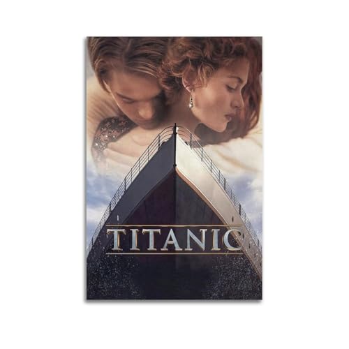 WQMP Poster Titanic sur toile du film Kate Winslet - Décoration pour chambre à coucher, bureau, chambre - Cadeau - 20 x 30 cm