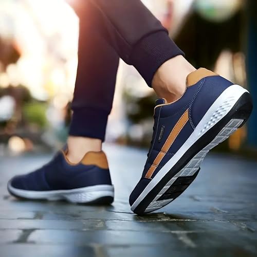 Image of Cruiser Mens Comfort & Style with Soft Cushioned Insole | Lightweight Comfort Classic Canvas Sneakers for Everyday Wear | Trendy Lace-Up Design for Casual Outfits (2629)