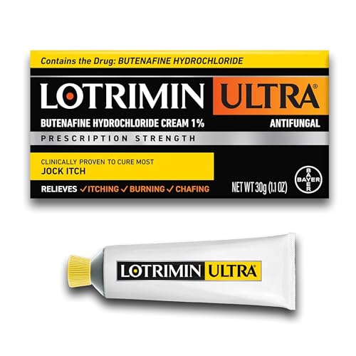 Can Athlete's Foot Medication Be Used for Jock Itch? 6 Lotrimin Ultra Antifungal Jock Itch Cream with Butenafine Hydrochloride, Jock Itch Treatment for Men, Women, and Kids Over The Age of 12, 1.1 oz Tube