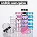 5 Gram Sample Containers with Lids, 25 Count 5ML Sample Jars, Empty Cosmetic Containers with Lids, Small Makeup Travel Containers for Glitter, Lotion, Cream, Beads, with Labels, Mini Spatulas