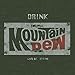 Tee Luv Men's Retro Drink Mountain Dew Shirt - Distressed Mt Dew Logo T-Shirt, Forest Heather, M