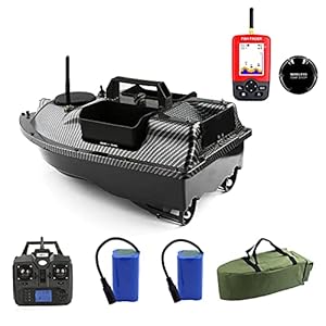 GPS Smart Fish Finder RC Vissersboot Cruise GPS Positionering 500M Independentt Control 3 Hoppers LCD-Scherm RC Aas Boot,Boat with fish finder