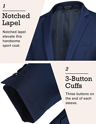 Image of COOFANDY Mens Sport Coat Casual Blazer One Button Business Suit Jacket