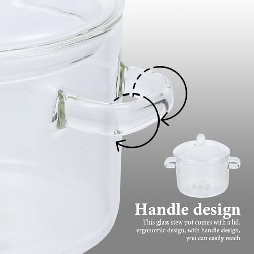 Ustensile cuisine marmite en verre 15 cm induction durable - 6