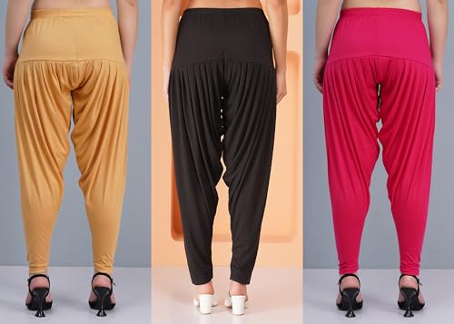 Image of Buy That Trendz Patiala Salwar for Women Relaxed Fit Viscose Patiyala Salwar Harem Bottom Pants