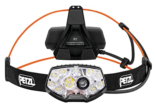 PETZL - Lampe NAO RL - Unisex, Noir, Taille Unique