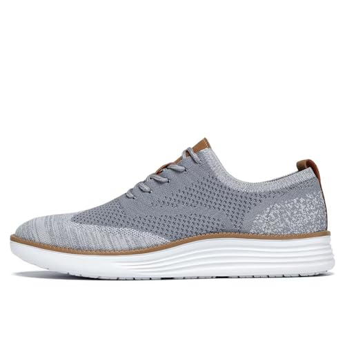 Image of Men's Fashion Dress Sneakers Casual Walking Shoes Mesh Classic Leisure Business Oxfords Comfortable Breathable Lightweight Tennis