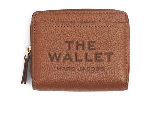 Marc Jacobs, Women's, The Leather Mini Compact Wallet, Argan Oil, One Size