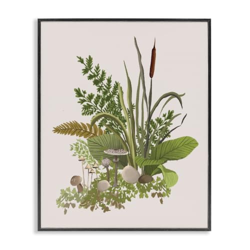 Forest Floor Mushroom Botanicals, 24 x 30 Inch Framed Giclée Print