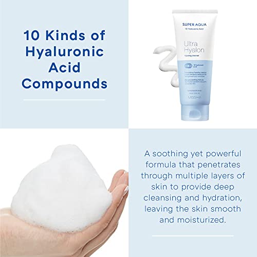 Missha Super Aqua Ultra Hyalron Cleansing Foam #TOP3