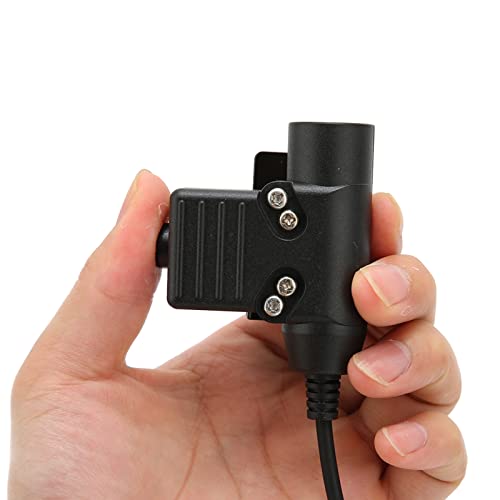 Yunseity U94 PTT Military Headset Adapter, PTT Walkie Talkie Headset Adapter Connector for Mobile Phone 3.5mm Jack - Image 3
