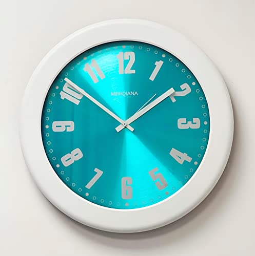 DIAMANTINI & DOMENICONI Orologio da Parete in ABS Milleluci Bianco e Celeste 39 cm