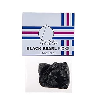 Picato Pearl Lot de 12 médiators fins Noir - Les Beatles, Paul McCartney, John Lennon, RIngo Starr, George Harrison