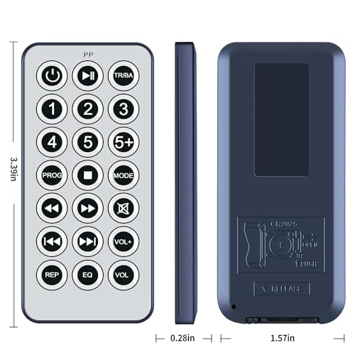 Replacement Remote Control for Magnavox MM442 Digital PLL FM Stereo Radio, Compatible with 3-Piece Top Loading CD Shelf System