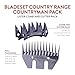 Lister Countryrange Countryman Pack - Professional Sheep Shearing Comb & Cutter Pack - 76mm General Purpose Convex Comb with 2 Claw Cutters - For Fusion, Skorpion & Outback Shears - 228-13700