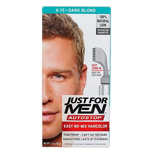 JUST FOR MEN AutoStop Haircolor, Dark Blond A-15 (2 Pack)