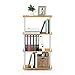 Furinno (99557BE/WH) Turn-N-Tube 4-Tier Multipurpose Shelf Display Rack - Beech/White