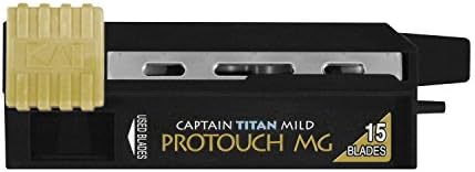 KaI Captain Titan Protouch MG Razor Blades with Steel Guard for Kai Captain and Feather Artist Club Straight Razors