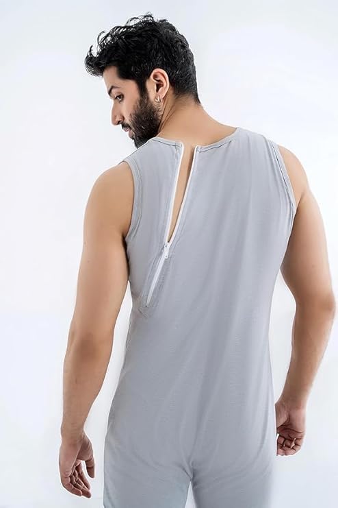 Comfort & Care Apparel Pflegebody mit Rückenreißverschluss | Nachthemd | Ärmellos