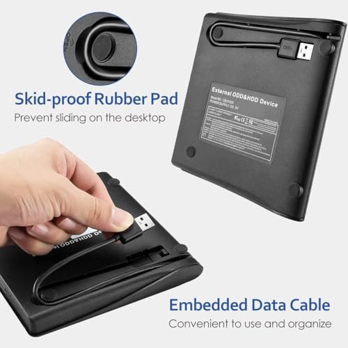 Unidad externa lectora y grabadora de CD/DVD USB 3.0 miniatura 4