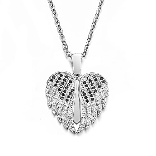 Custom Angel Wings Necklace, Wings Name Necklace, Valentines Gift, Guardian Angel Wing, Personalized Gift For Her, Name Neklace2