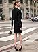 EXLURA Women's Professional Business Lightweight Blazer Dress Suit Sets 2 Piece Work Office Fashion Outfits Black