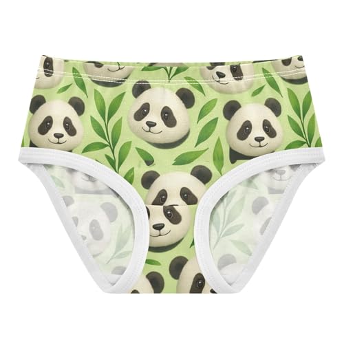 Joisal Bright Toddler Girls Underwear 2t Cotton Little Girl Panties Cute Panda Bamboo Green Undies Kids Briefs