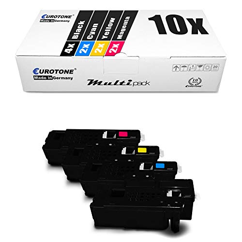 Toner Dell C1765nf Eurotone pack 10x XXL haute capacite CMYK longue duree