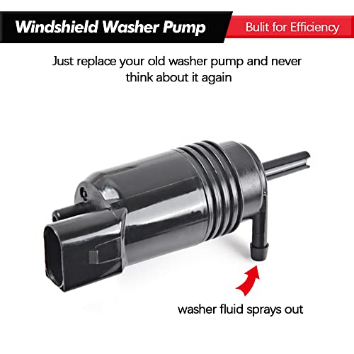 A Abigail A75003WP Front Windshield Washer Pump W/Grommet Replacement thumb #2