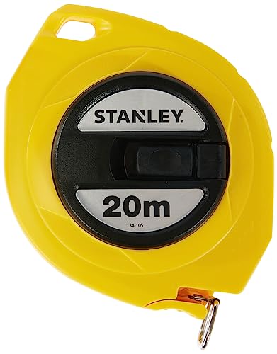 Cassa in ABS molto leggera STANLEY 0-34-105 Rotella Metrica, Natro in Acciaio, 20 m